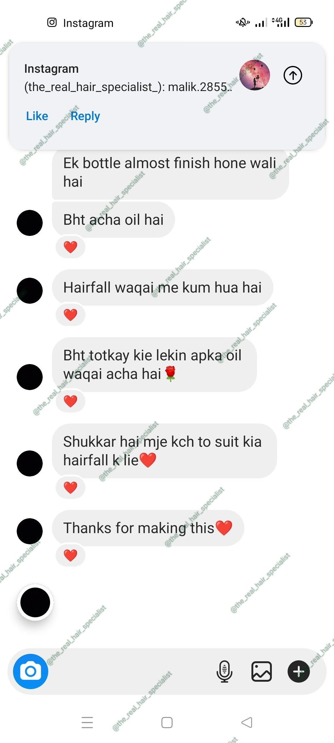 Grow out herbal hair oil