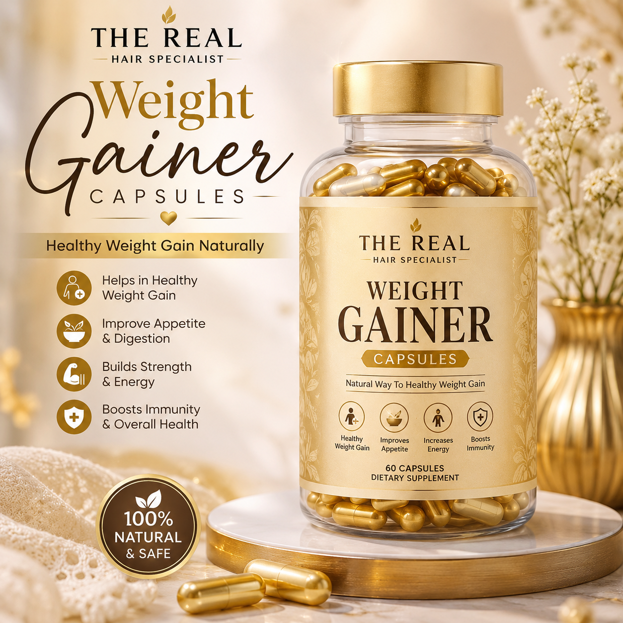 Adult weight gainer capsules