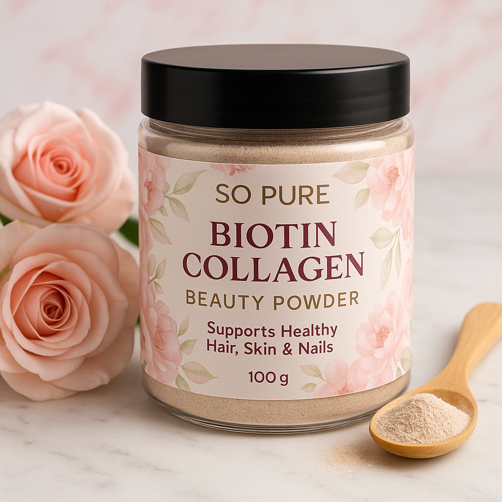 Collagen biotin powder