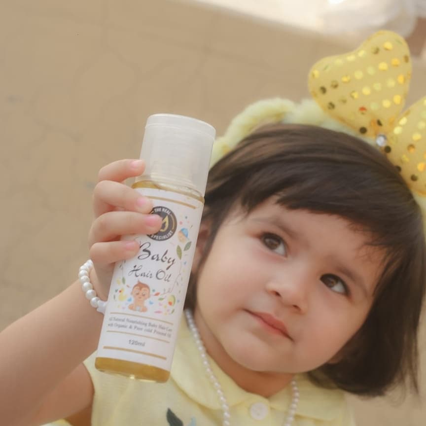 Baby hair oil