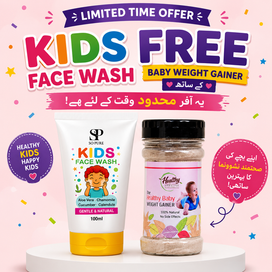 Baby weight gainer with free kids face wash